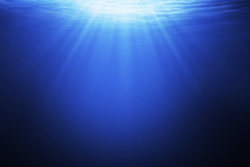 Abstract underwater background in the sea