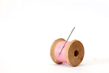 Old wooden coil.