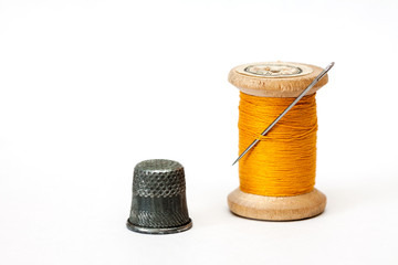 Old wooden coil.
