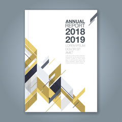 Abstract minimal geometric shapes polygon design background for business annual report book cover brochure flyer poster