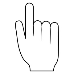 hand human isolated icon vector illustration design