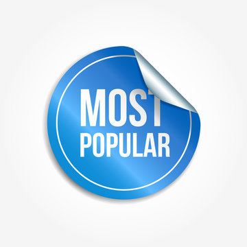 Most Popular Shopping Vector Sticker