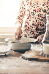 Woman Mixing Batter