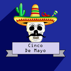 Illustration of background for Cinco De Mayo