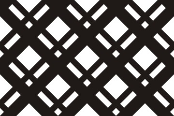 Geometric seamless pattern with intersecting lines, grids, cells. Criss-cross background Vector illustration