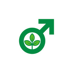 Eco Man Logo Icon Design