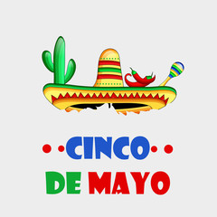 Illustration of background for Cinco De Mayo