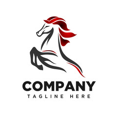 Jumping horse logo