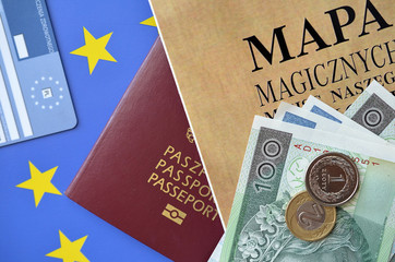 dokumenty paszport i pieniądze - 203207051