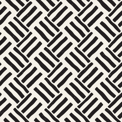 Hand drawn seamless repeating pattern with lines tiling. Grungy freehand background texture.