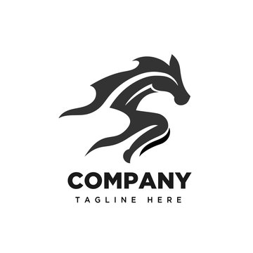 Jumping horse logo