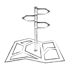 gps navigation map with pin location vector illustration
