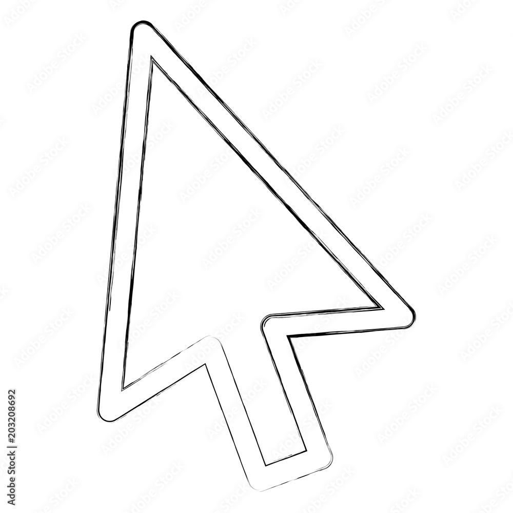 Poster arrow cursor click internet icon vector illustration