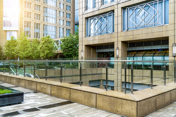 Fototapeta premium Commercial Building Office Entrance