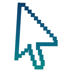 arrow mouse cursor pointer icon vector illustration design