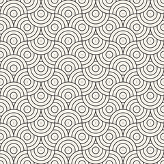 Obraz premium Vector seamless pattern. Modern stylish abstract texture. Repeating geometric tiles