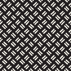 Hand drawn style seamless pattern. Abstract grungy geometric shapes background in black and white.