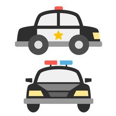 Obraz premium police car icons