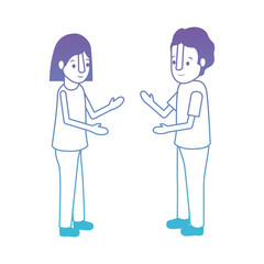 Fototapeta premium isometric little kids couple character vector illustration design