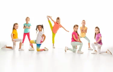 Foto op Plexiglas The kids dance school, ballet, hiphop, street, funky and modern dancers © master1305