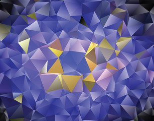 Creative  abstract background. Low poly crystal illustration. Design with triangles.  Vector clip art.  Graphic resource  for your artworks.