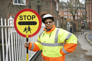 Portrait of a crossing guard