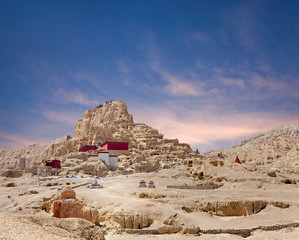 Tsaparang, the ruins of the ancient capital of Guge Kingdom and Tholing Monastery, Tibet