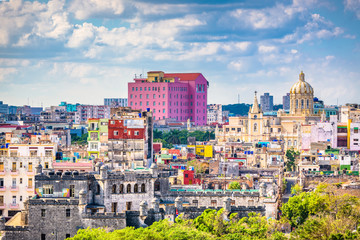 Fototapeta na wymiar Havana, Cuba Skyline