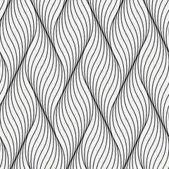 Abstract wave stylish texture. Vector seamless geometric pattern