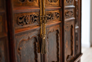 Wooden carved door