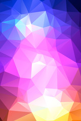 Light multicolor vector modern abstract background which consist of triangles. Geometric background in origami style. Triangular design for your business.
