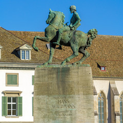 The equestrian monument to Hans Waldmann (1937), Zurich, Switzerland