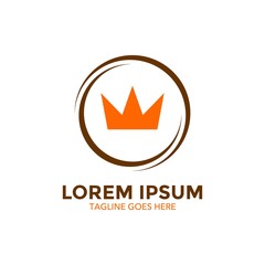 crown logo. vector illustration. icon