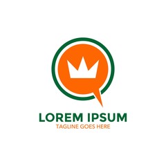 crown logo. vector illustration. icon