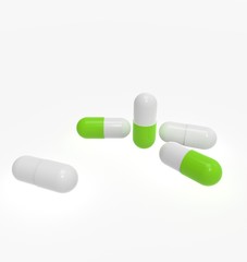 3d illustration of pills