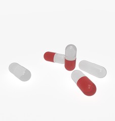 3d illustration of pills