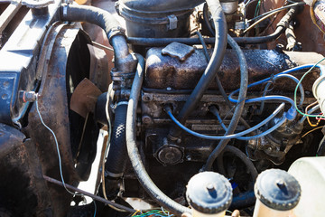 old car engine