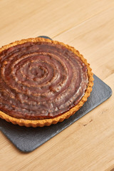 American classic pie with nuts