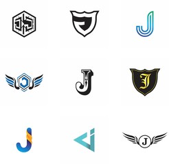 j letter logo design for website, art, symbol, and brand