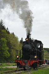 Fototapeta na wymiar Lokomotive der Museumsbahn, Neresheim