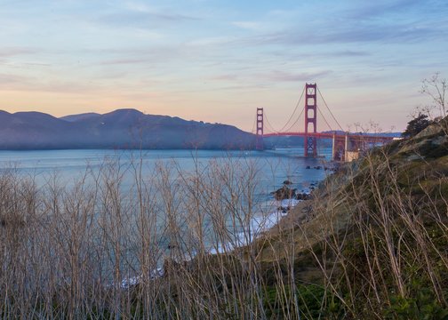 Golden Gate bridge and San Francisco Bay