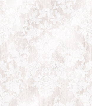 Baroque ornament wallpaper background. Vector delicate pattern. Royal pink decorations tile