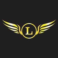 L letter logo design for company, idea, and trendy