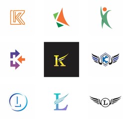 j, l, jl, lj letter logo design for company, technology and branding
