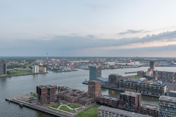 Rotterdam skyline photography from euromast, The Netherlands