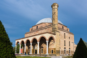 Obraz premium View of the historical Kursum Mosque in the city of Trikala in Greece