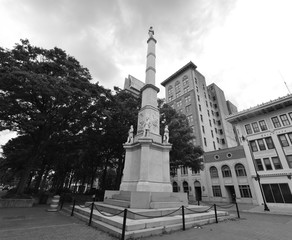 Obraz premium The Confederate memorial in Augusta, Georgia. 