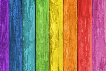 Colorful wooden background. Color wood planks for background texture