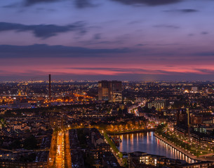 Rotterdam skyline photography from euromast, The Netherlands