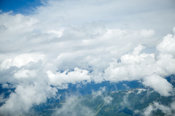 Photo above of cloudy sky